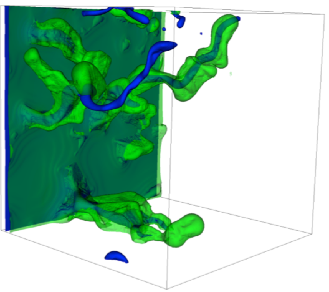 A simulation of porous media invasion